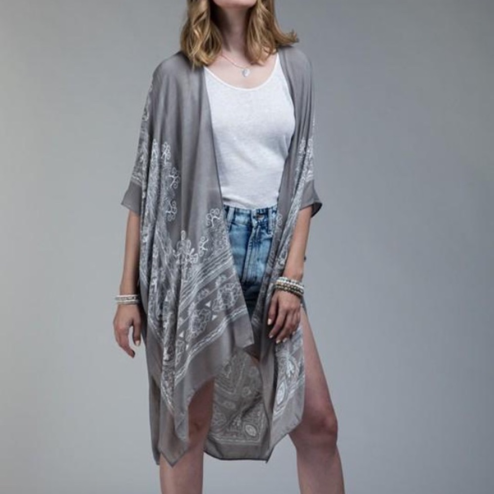 Kimono/swim cover up/ cardigan-one size fits most